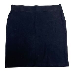 Madewell Womens City Ponte Knit Stretch Pull On Mini Pencil Skirt Black Sz Large